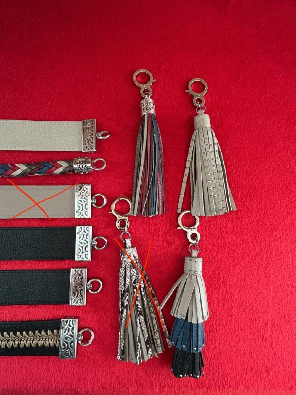 Brighton Your Bag Beck Beechwood Leather Organizer Purse Extra Straps & Tassels - Picture 14 of 15